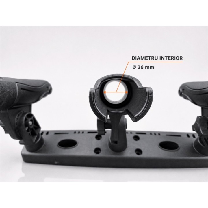 Alphaboat triple folding rod holder with 360° adjustment