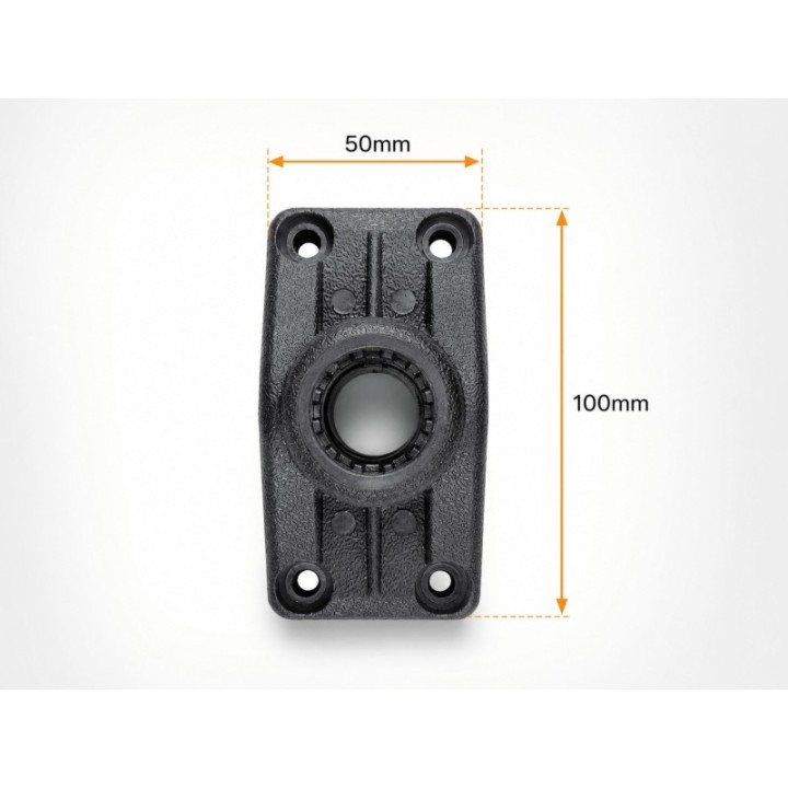 Alphaboat triple folding rod holder with 360° adjustment