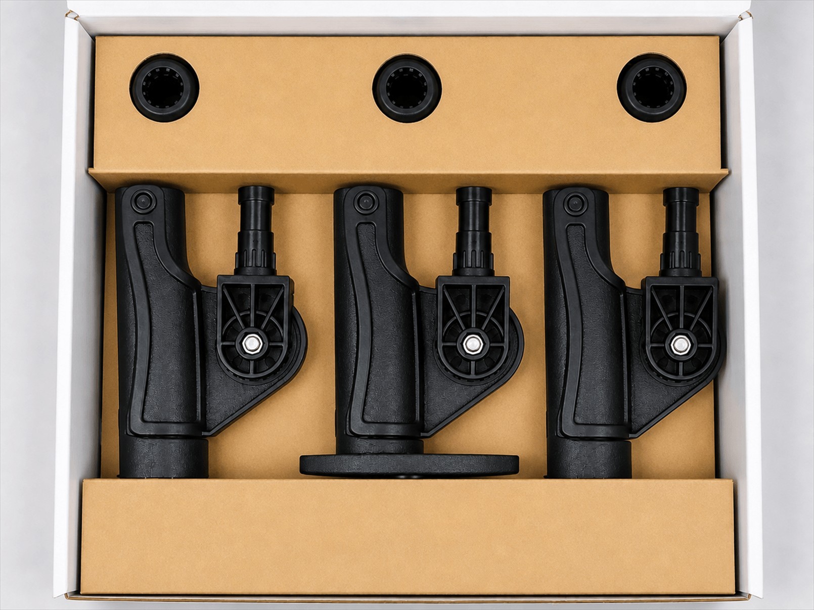 Alphaboat triple folding rod holder with 360° adjustment