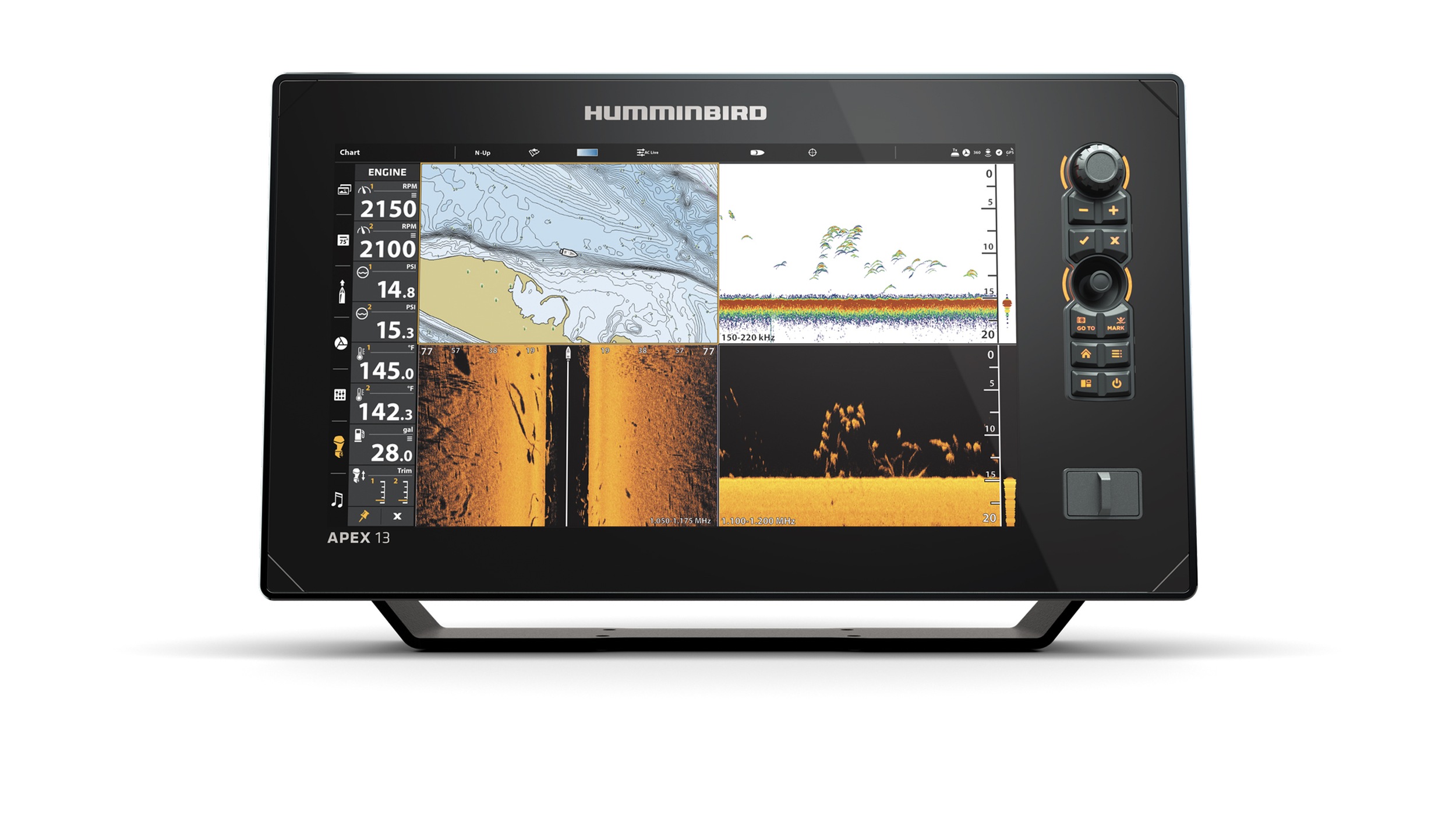 Sonar Humminbird APEX 13 MSI+ – fără sondă – vedere 1