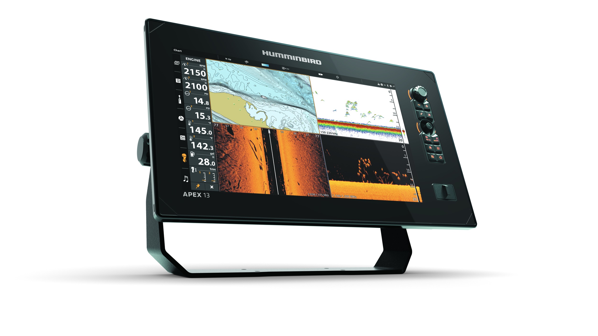 Sonar Humminbird APEX 13 MSI+ – fără sondă – vedere 2