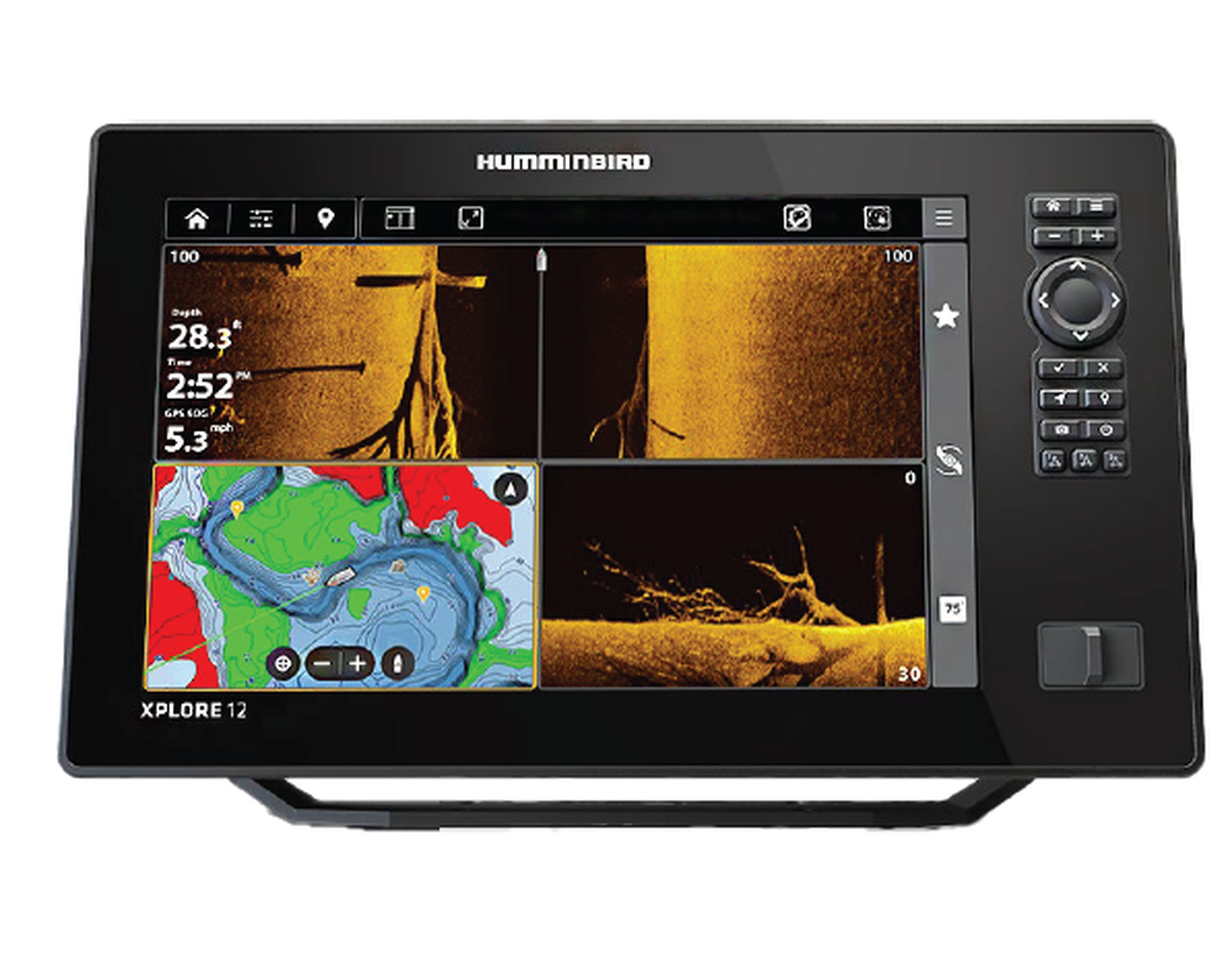 Sonar Humminbird XPLORE 12 CMSI+ – cu sondă – vedere 1