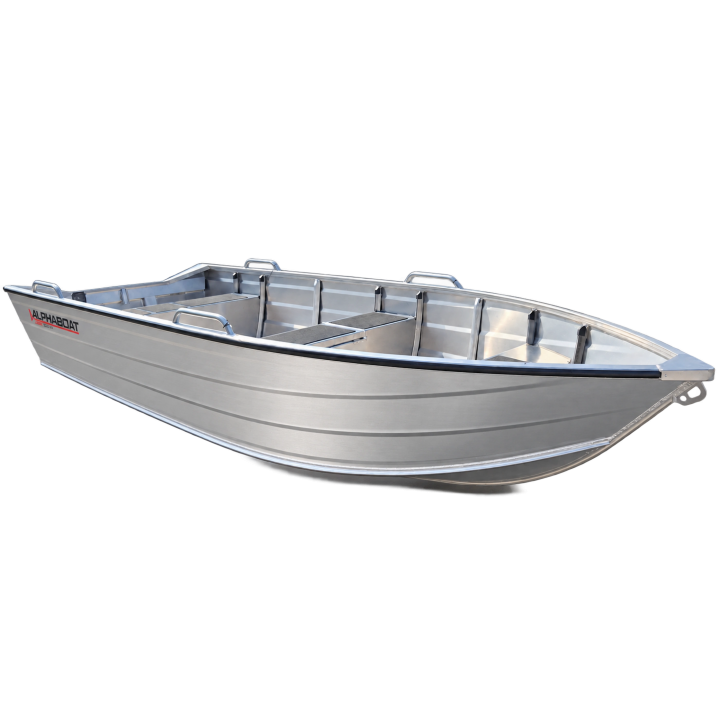 Alphaboat C445 PRO – vedere de ansamblu a carenei și interiorului