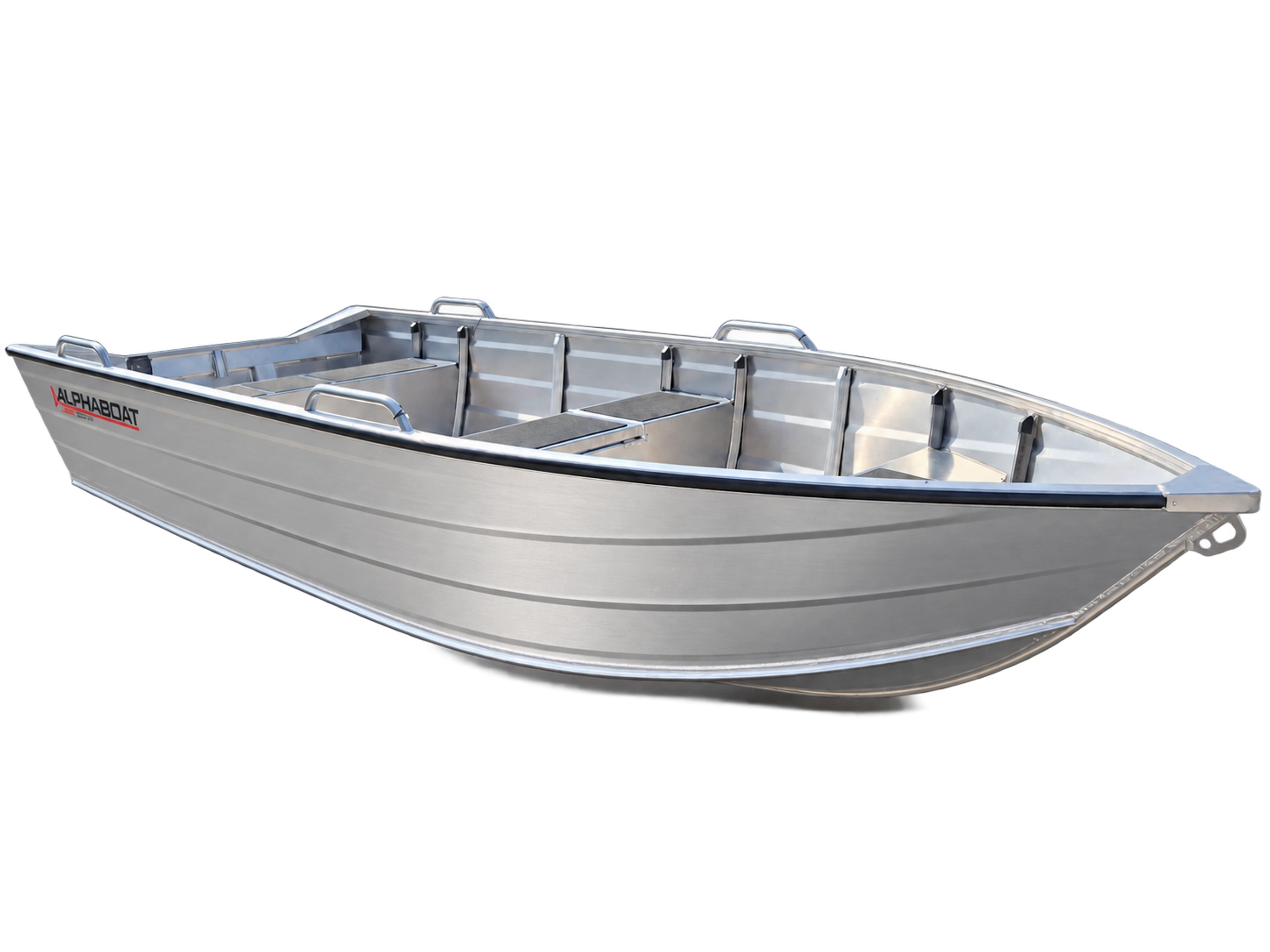 Alphaboat C445 PRO – vedere de ansamblu a carenei și interiorului