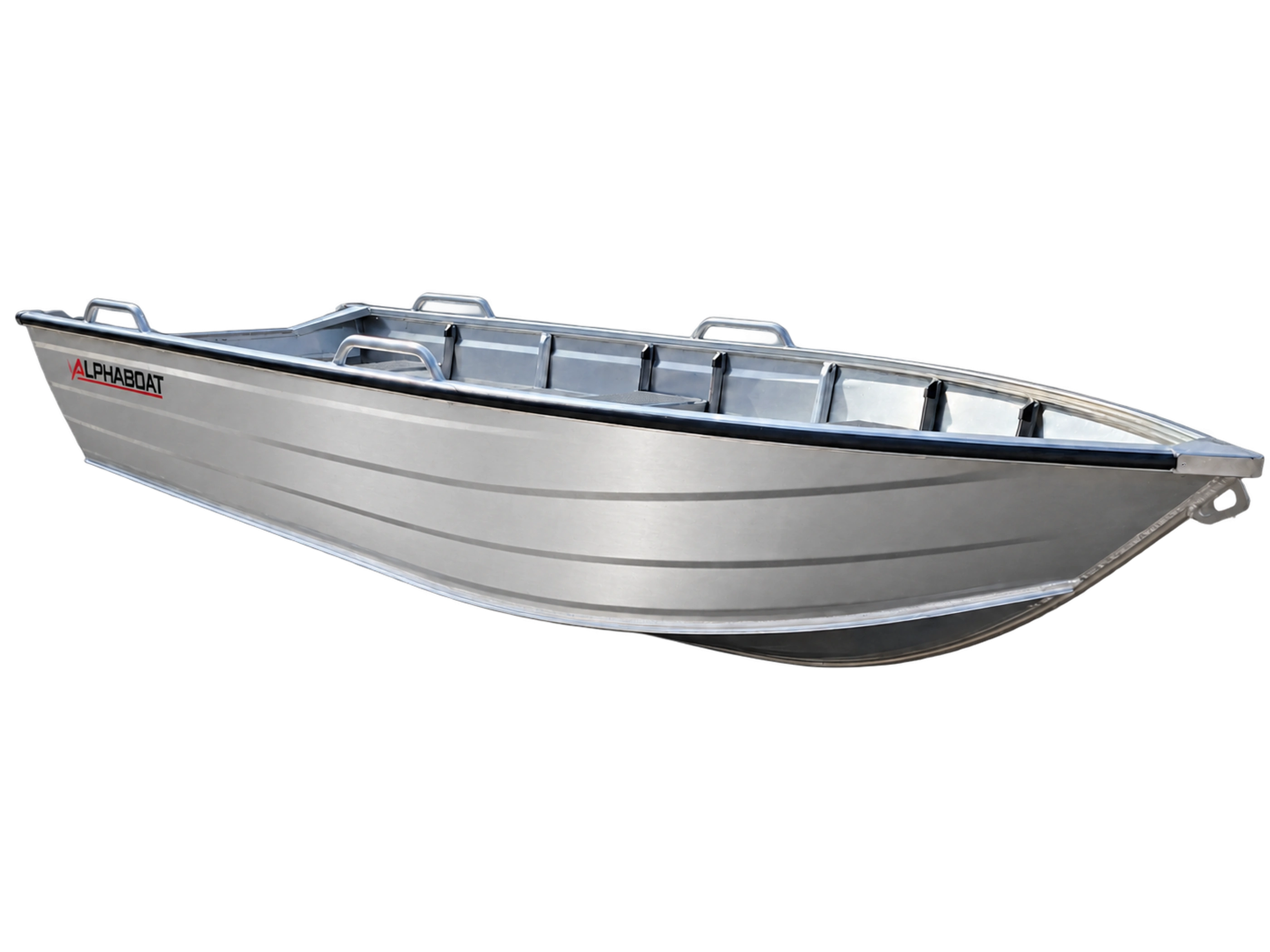 Alphaboat C445 PRO – vedere laterală cu prova din dreapta
