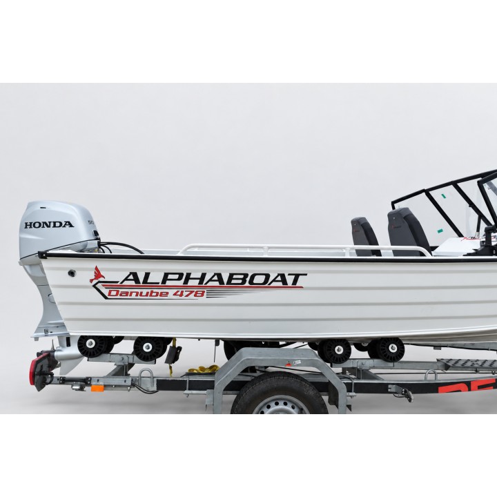 Alphaboat A478 – Barcă din aluminiu pentru pescuit și agrement