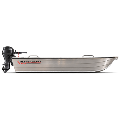 Alphaboat C445 – Barcă din aluminiu pentru pescuit și agrement