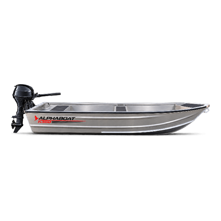 Alphaboat K350 – Barcă din aluminiu pentru pescuit și agrement
