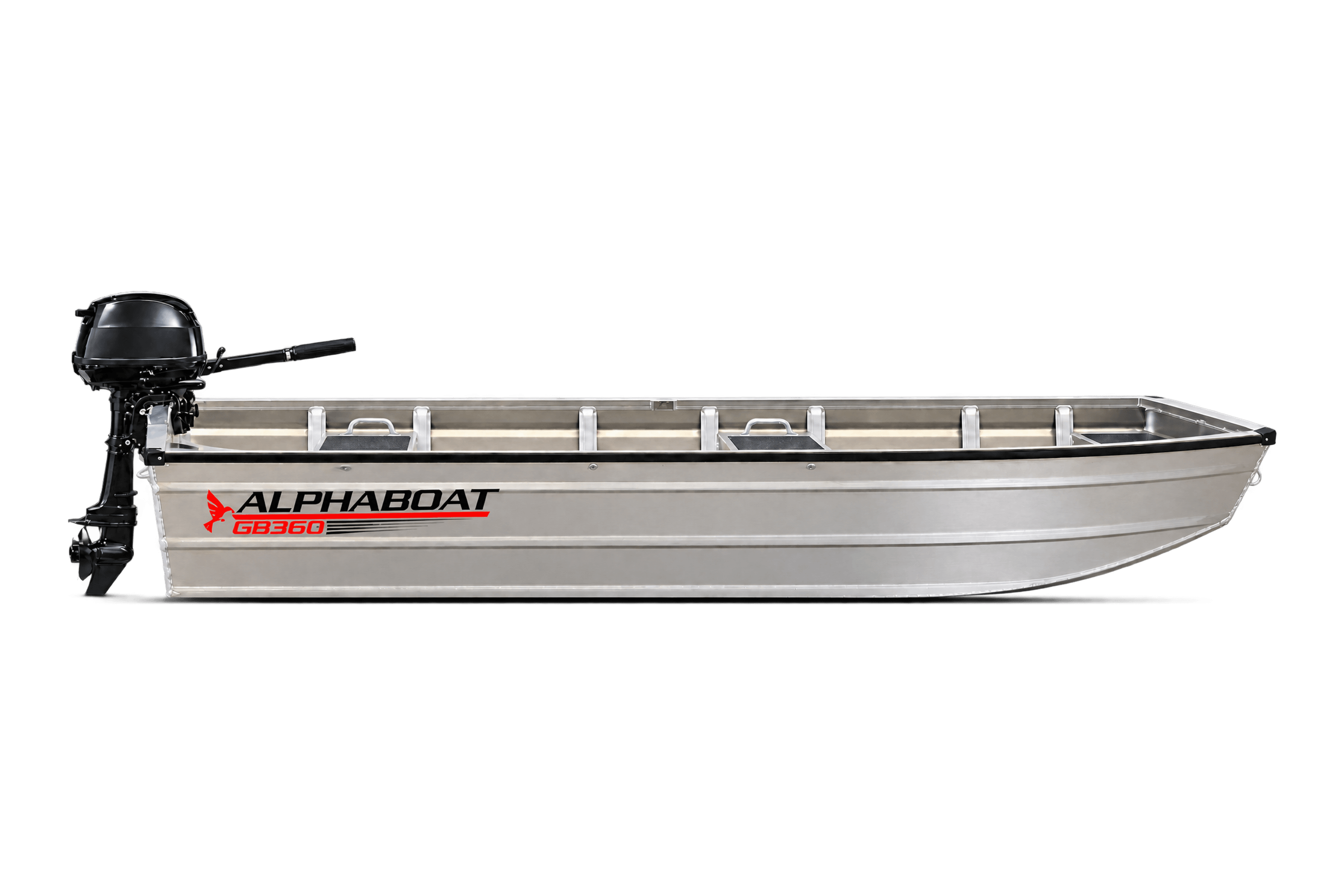 Alphaboat GB360 – Barcă din aluminiu pentru pescuit și agrement