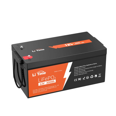 Acumulator LiTime 12 V 300 Ah LiFePO4, BMS 200 A