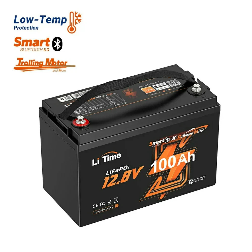 Acumulator LiTime 12 V 100 Ah Marine LiFePO4 cu Bluetooth