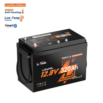 Acumulator LiTime 12 V 320 Ah ComFlex, Bluetooth și autoîncălzire