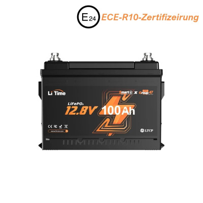 Acumulator LiTime 12 V 100 Ah H168 LiFePO4 cu Bluetooth