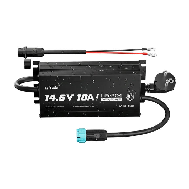 LiTime 12V 10A LiFePO4 Onboard Battery Charger