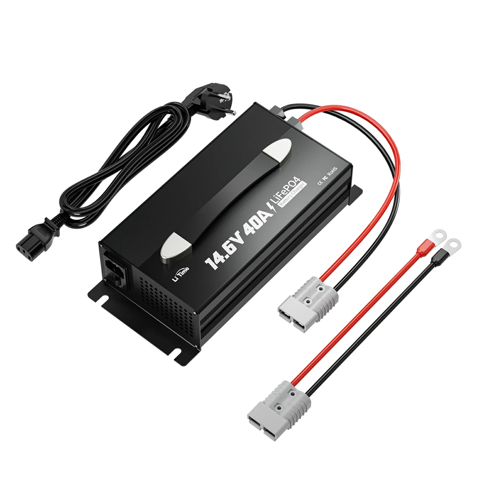 Încărcător LiTime LiFePO4 12 V 40 A cu mâner