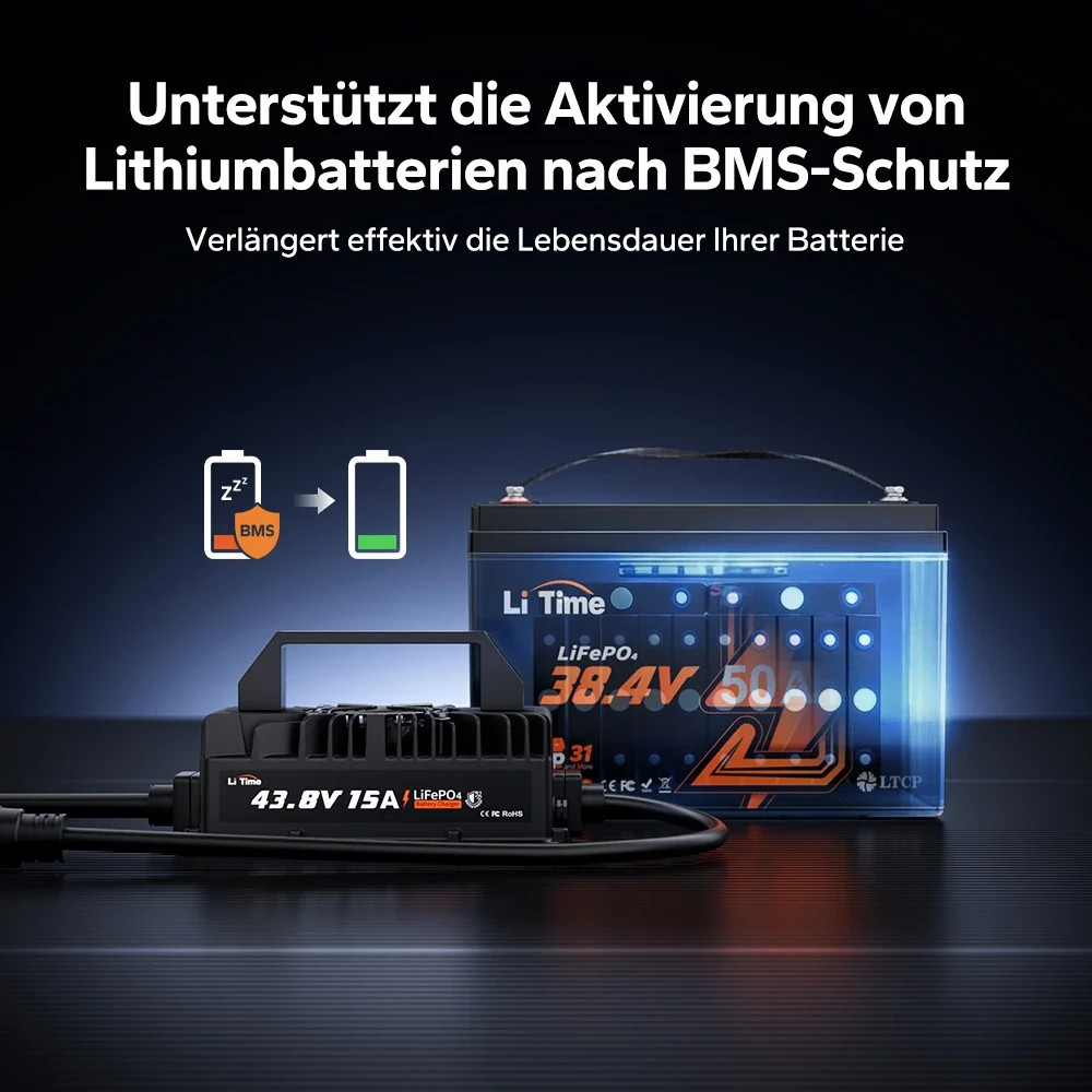 LiTime 36V 15A IP66 LiFePO4 Battery Charger